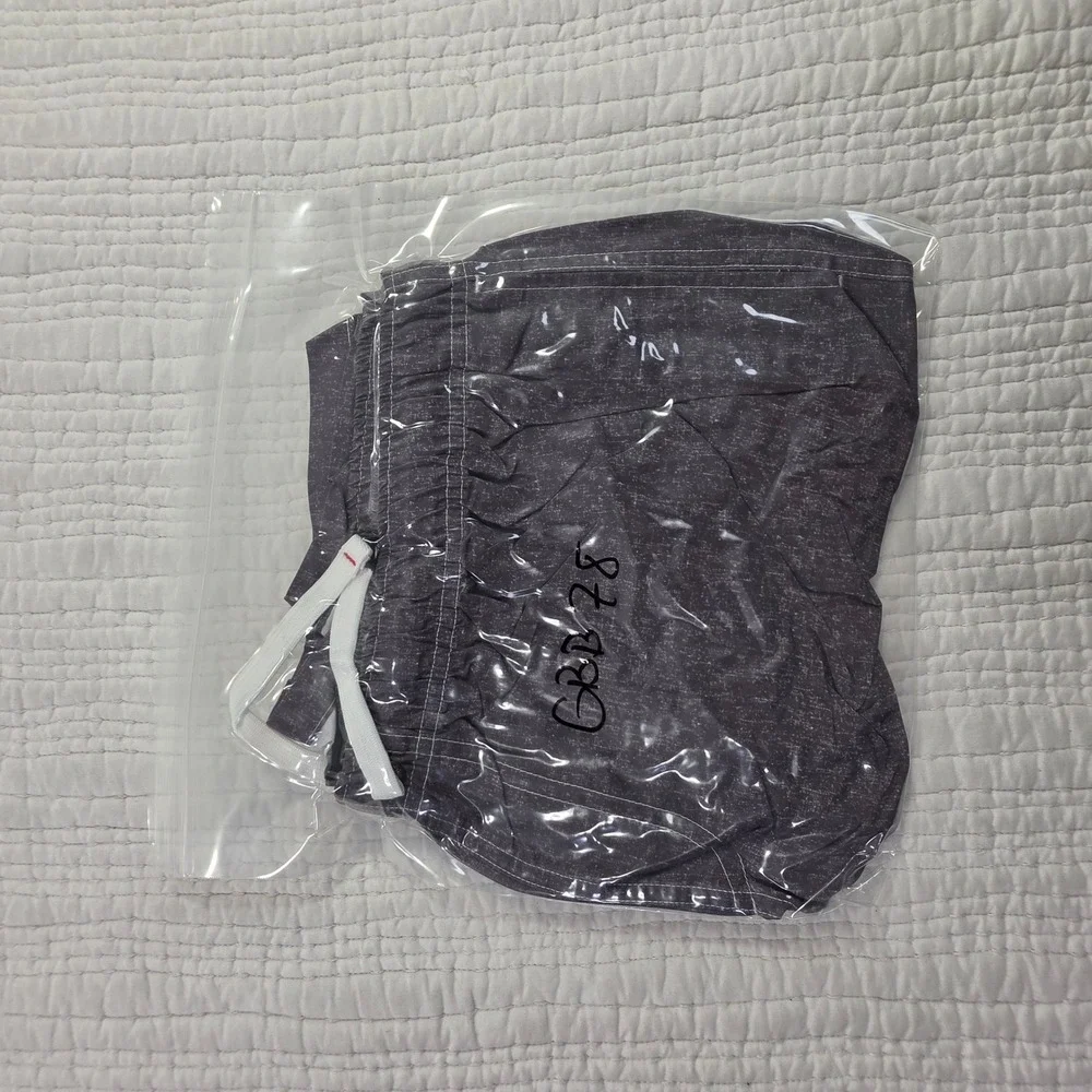 Banana Split Mens XL Board Shorts Grey Heather Cargo Swim Trunks‎ Mesh Lining